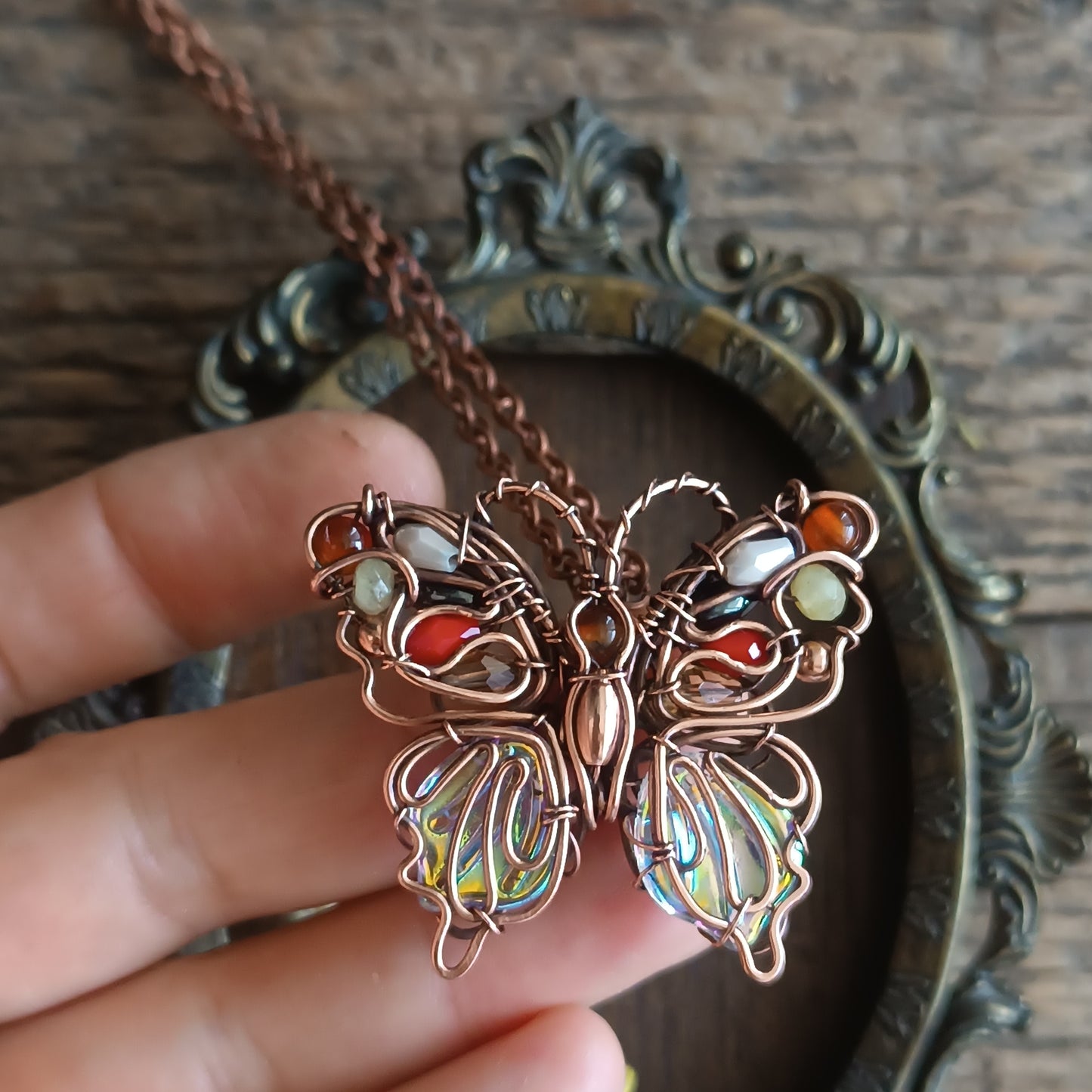 Candy lady butterfly necklace
