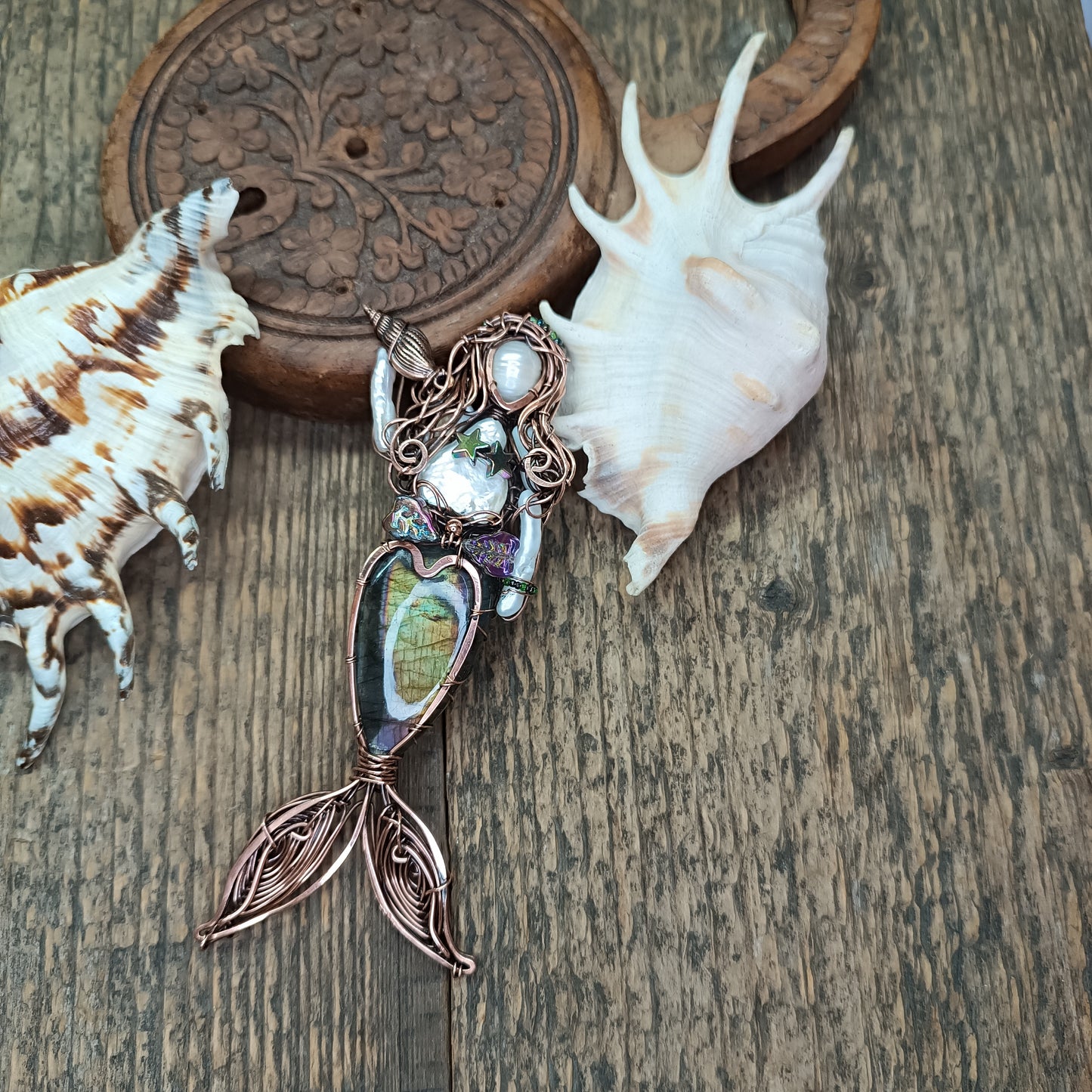 The Goddess of the sea. Mermaid necklace๐๐๐๐ง