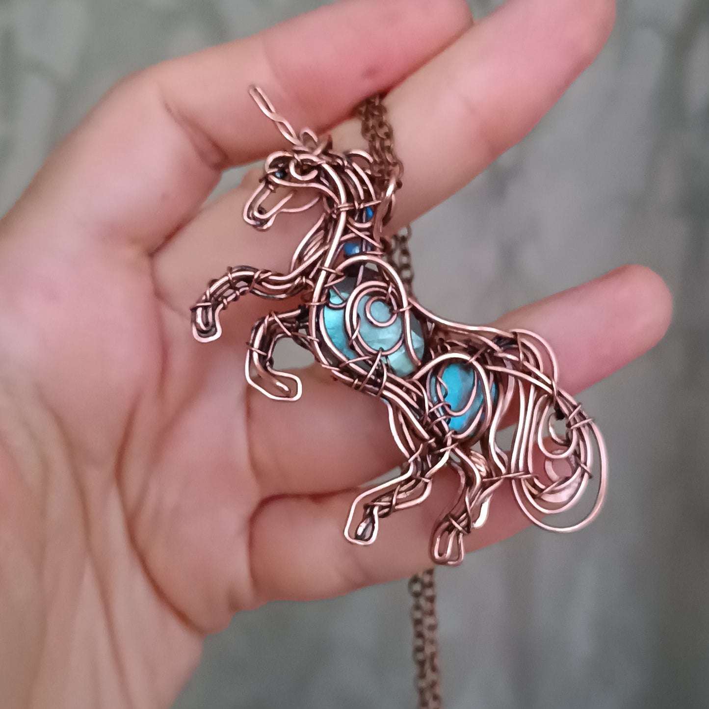 Morning breeze the young Unicorn necklace