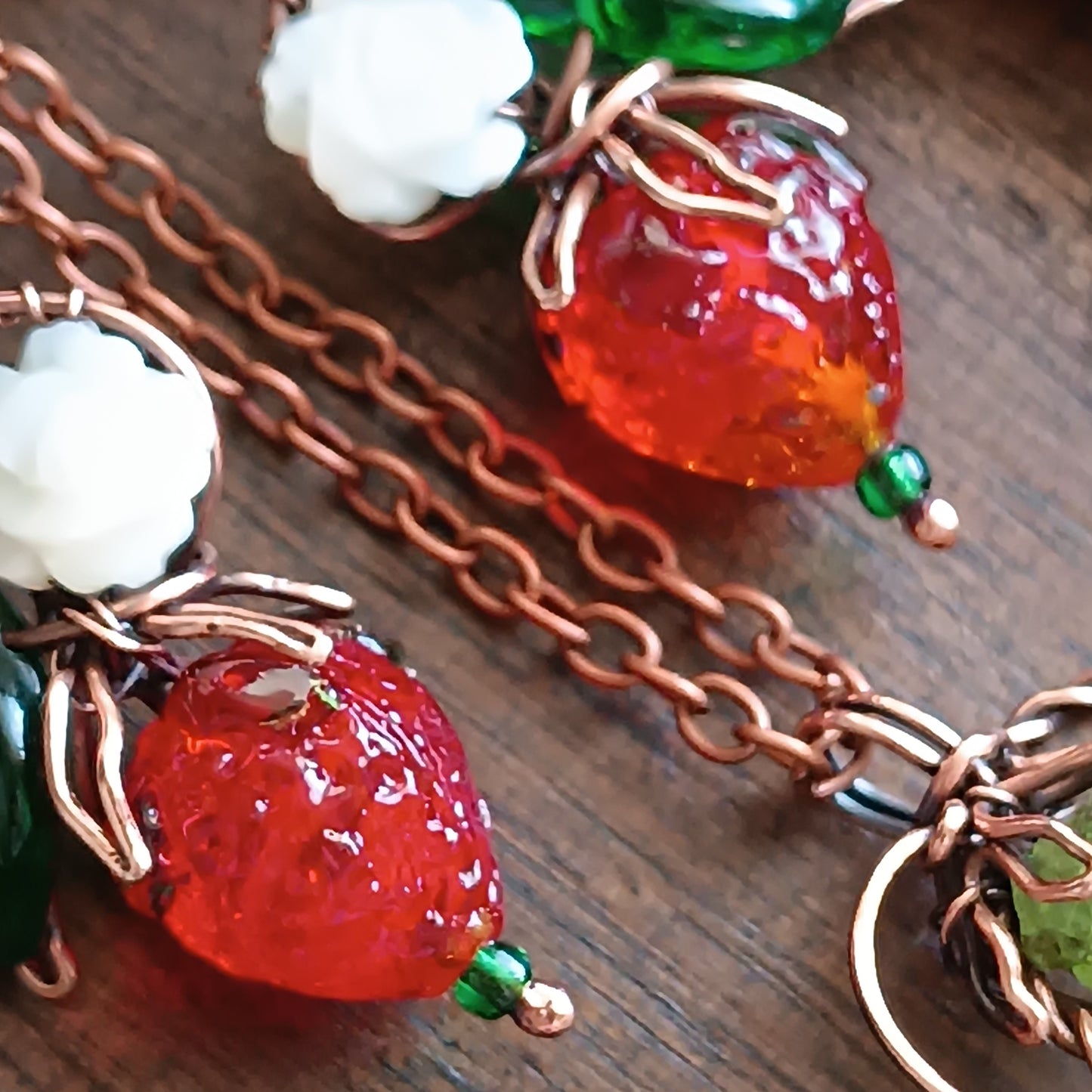 Strawberry SET (earrings+necklace)
