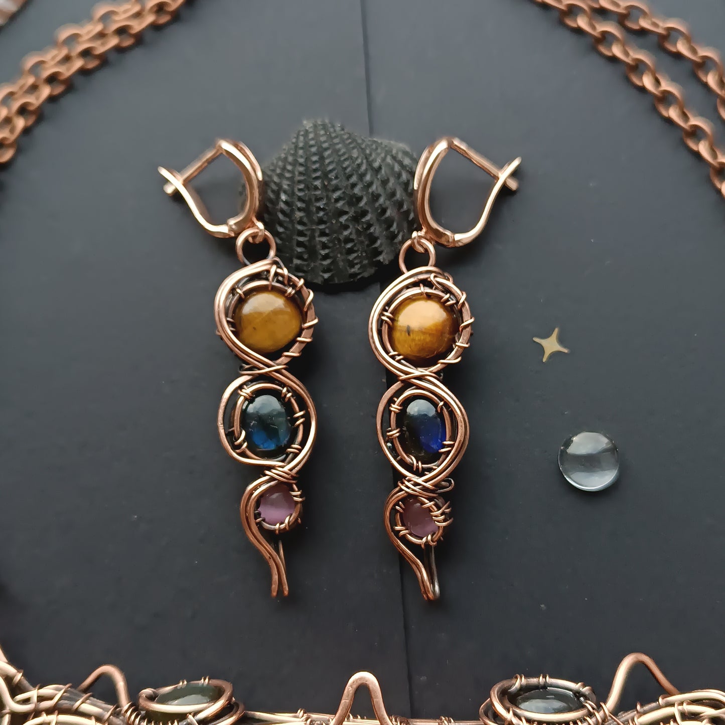 For Cey. Trinity Dangling earrings.