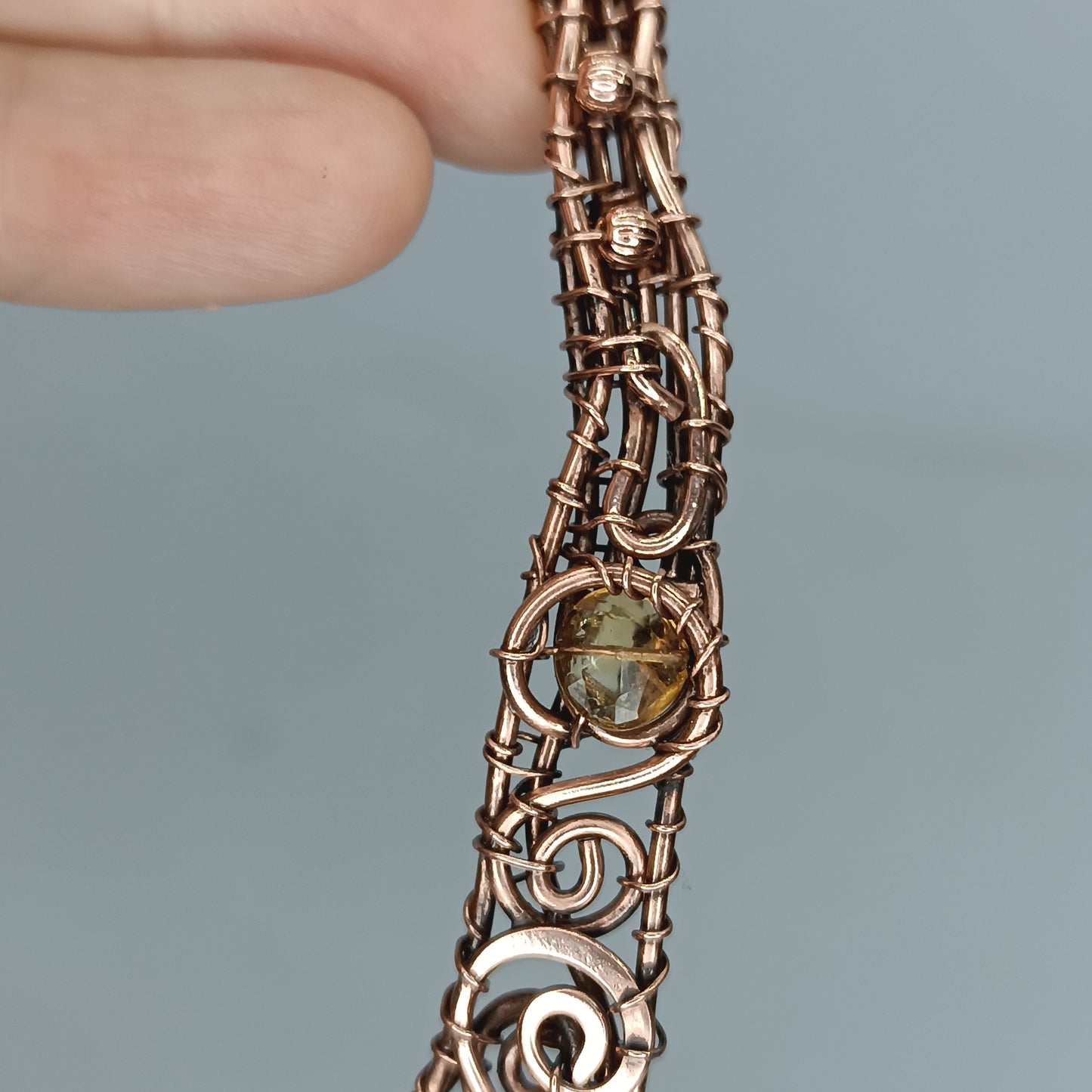 Bee and honey combs Collar necklace