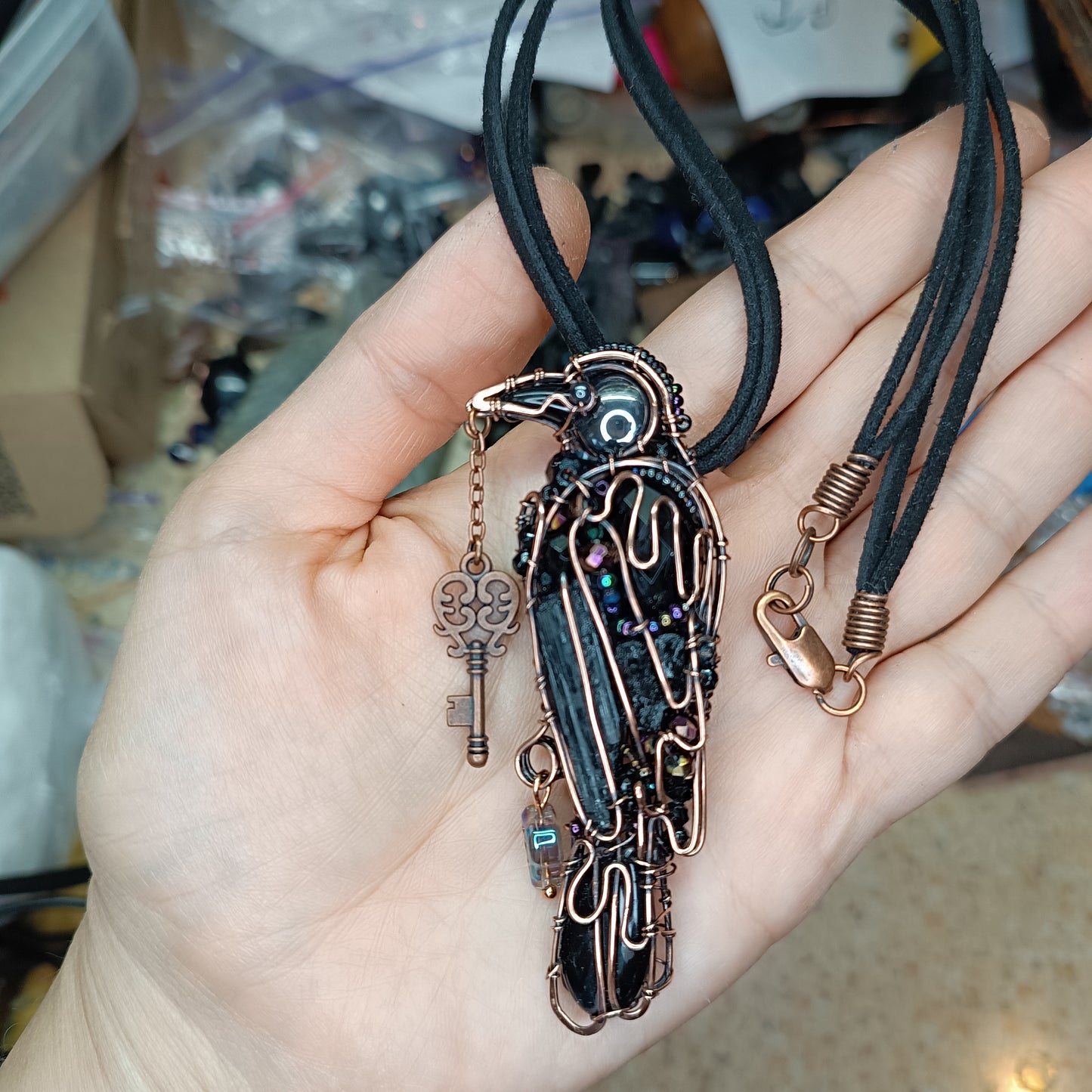 Raven neckace. Nevermore