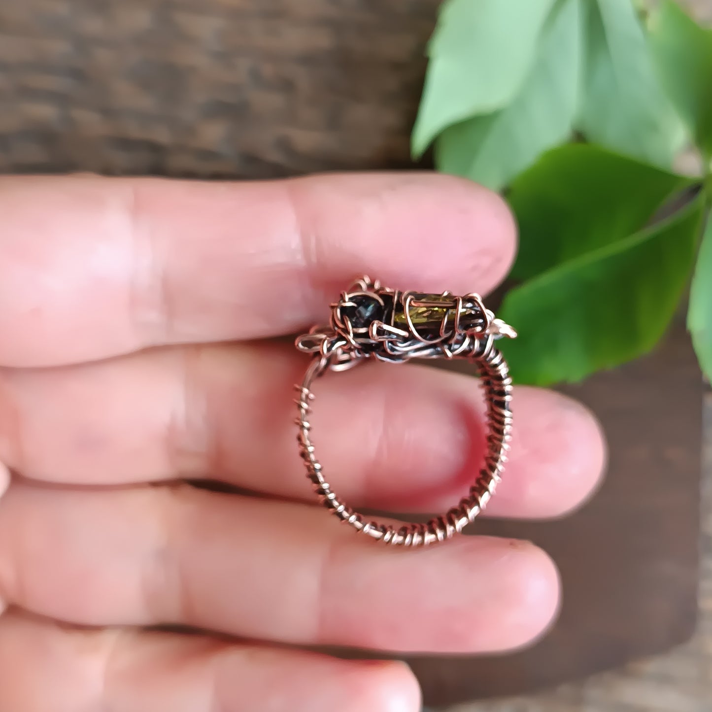 Yellow wings bee RING. Adjustable