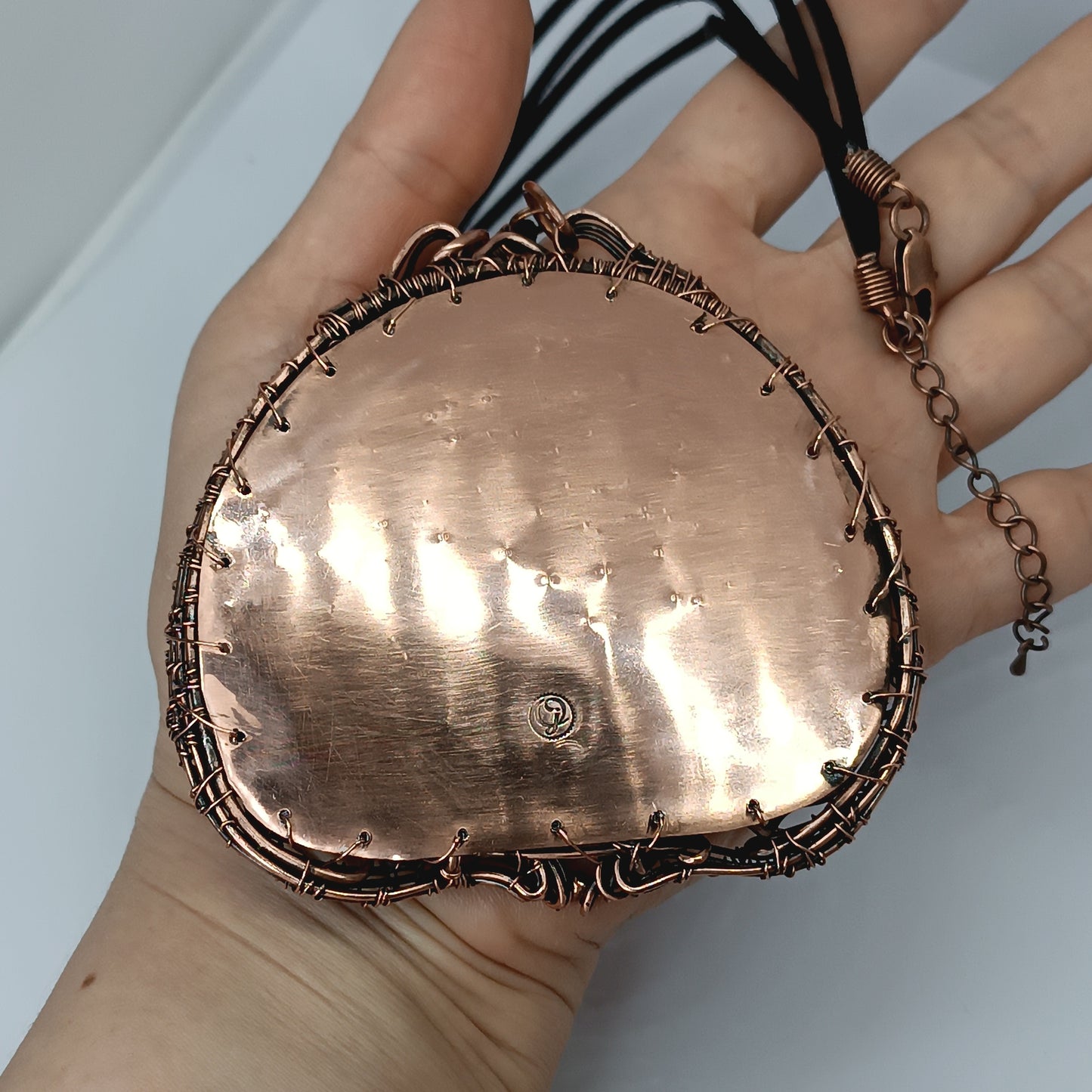 Wire wrapped statement necklace
