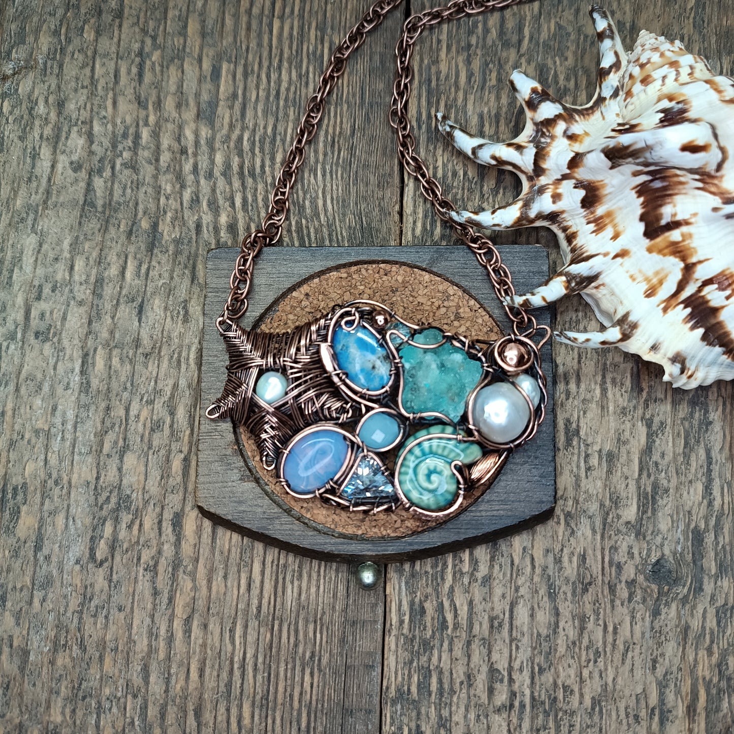 Blue reef necklace