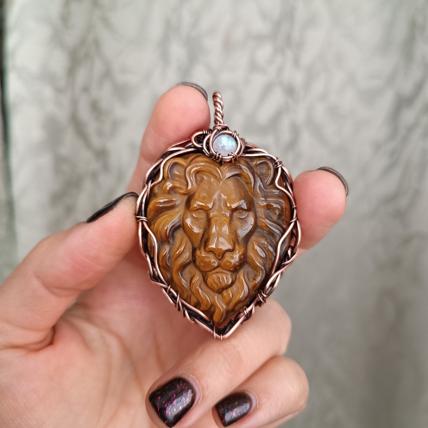 Lion head necklace
