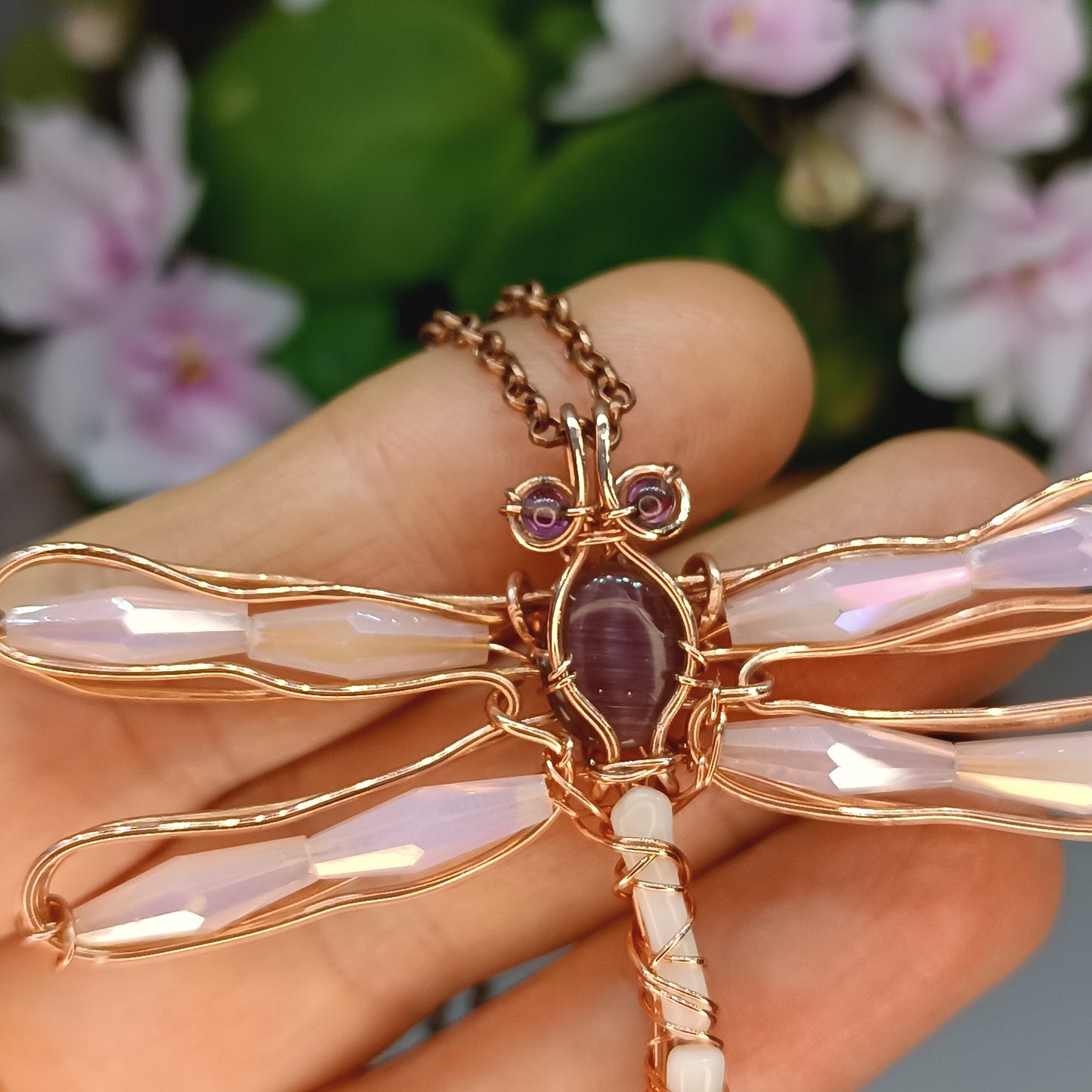 Elegant dragonfly charm🤍🩷
