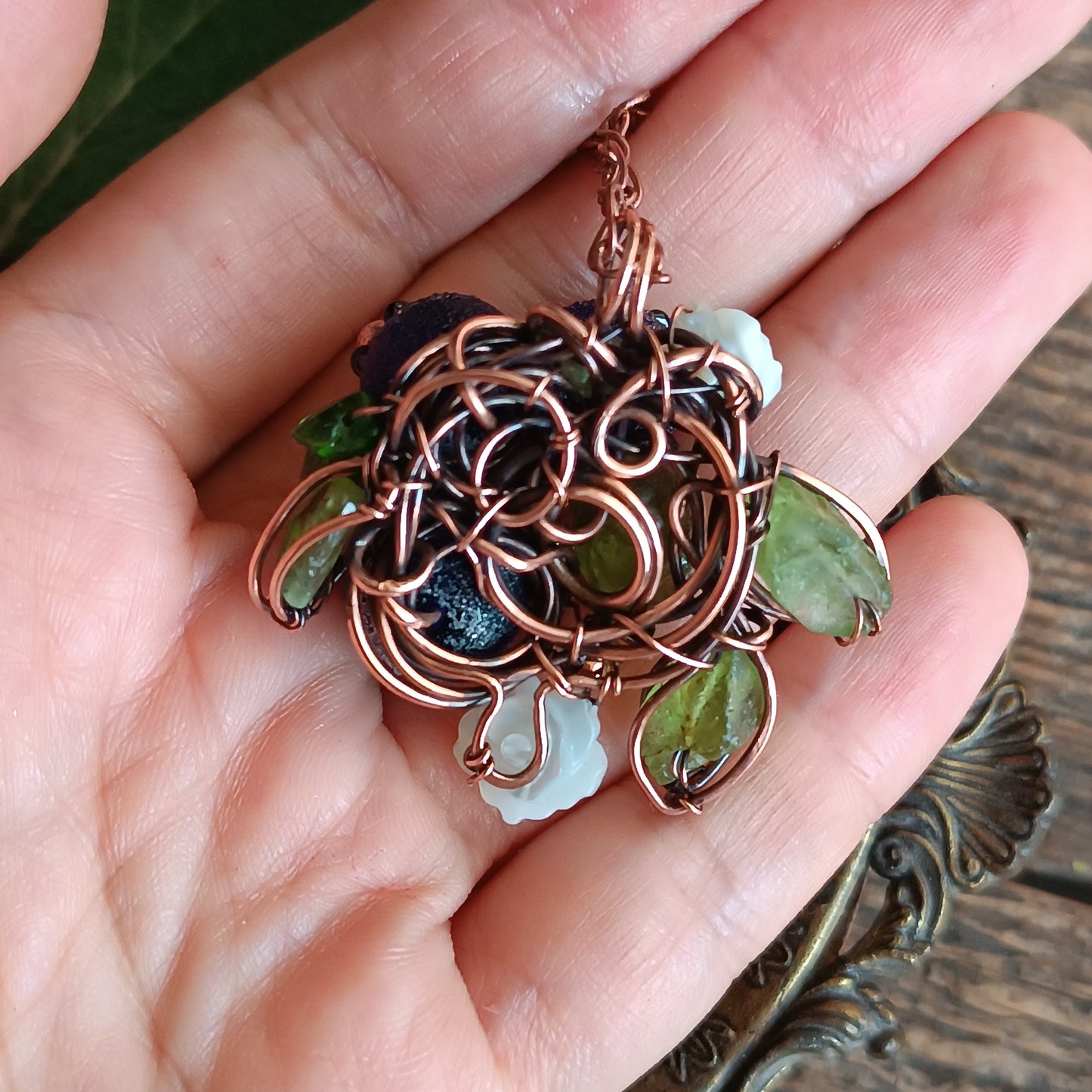 Blueberry necklace