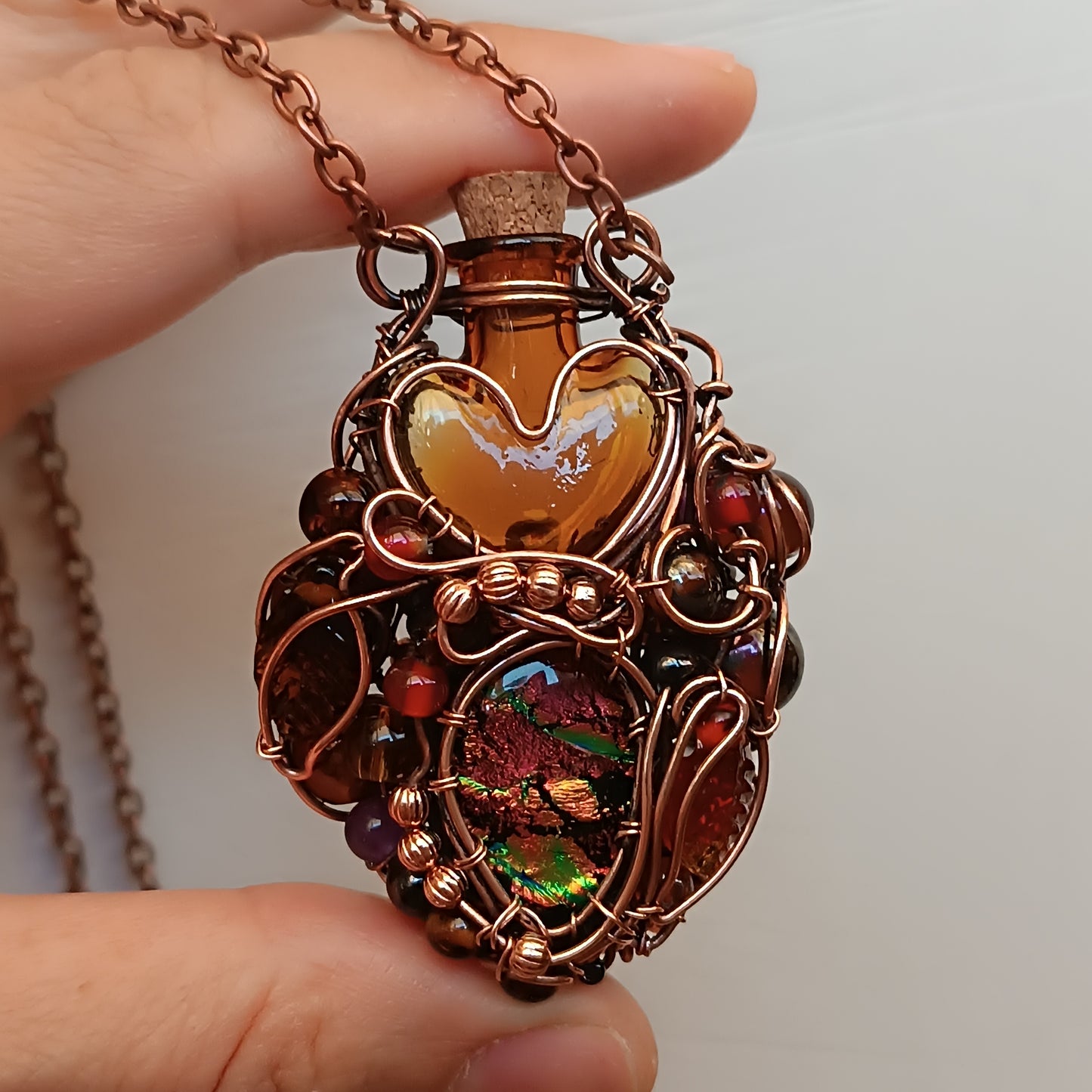 Candied fruit vial pendant