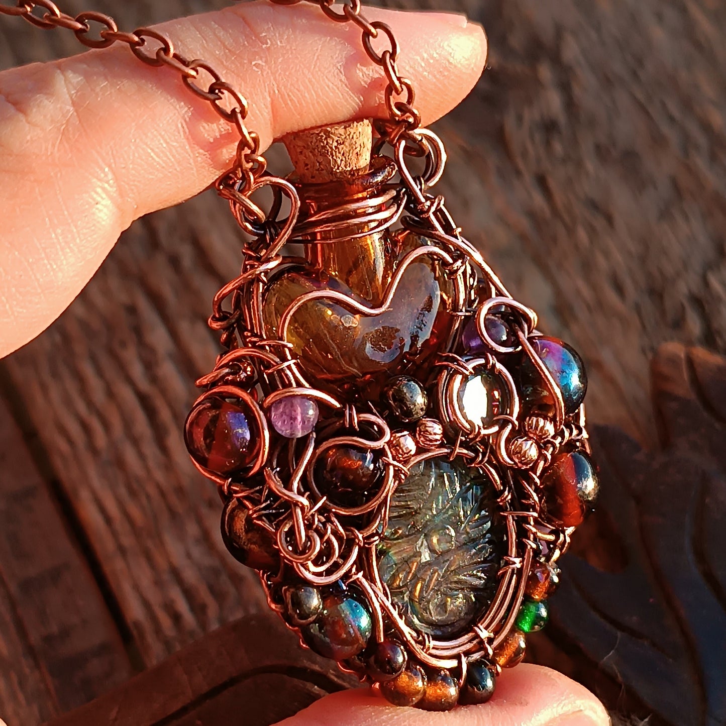 Candied fruit vial pendant