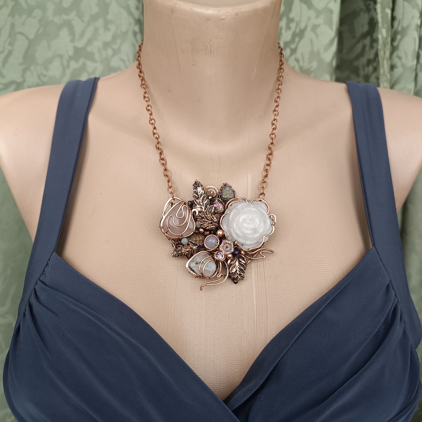 Rose garden necklace.