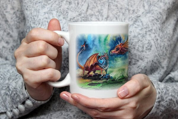 DRAGONS watercolor DIGITAL download