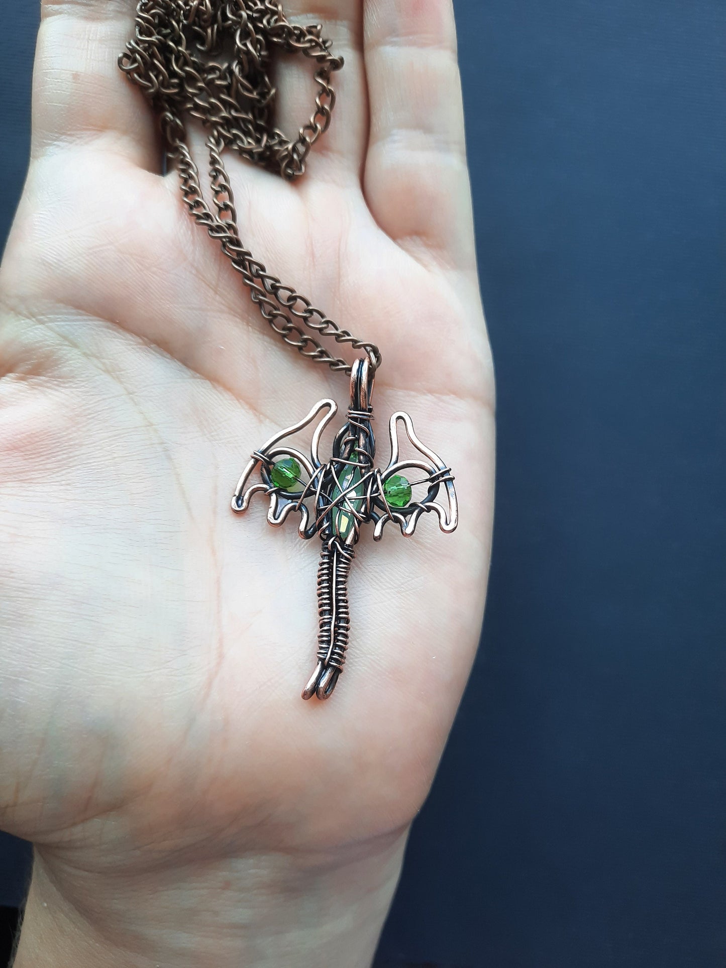 Green dragon pendant