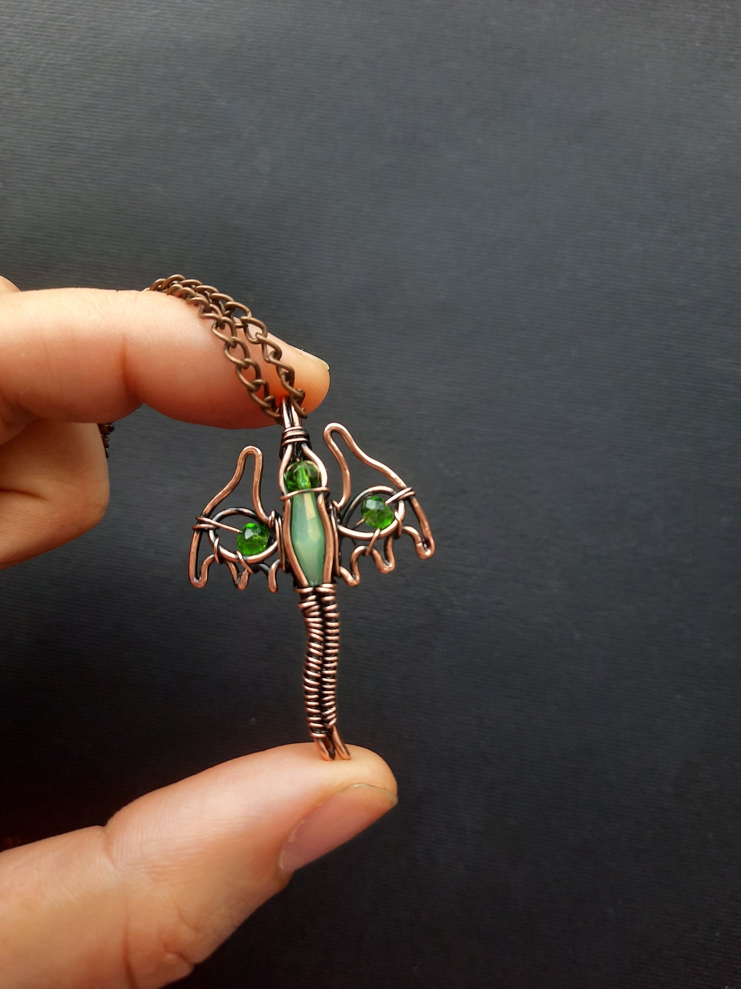 Green dragon pendant