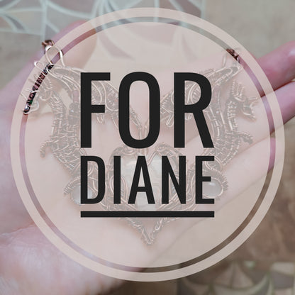 For Diane! Embraced dragon heart necklace