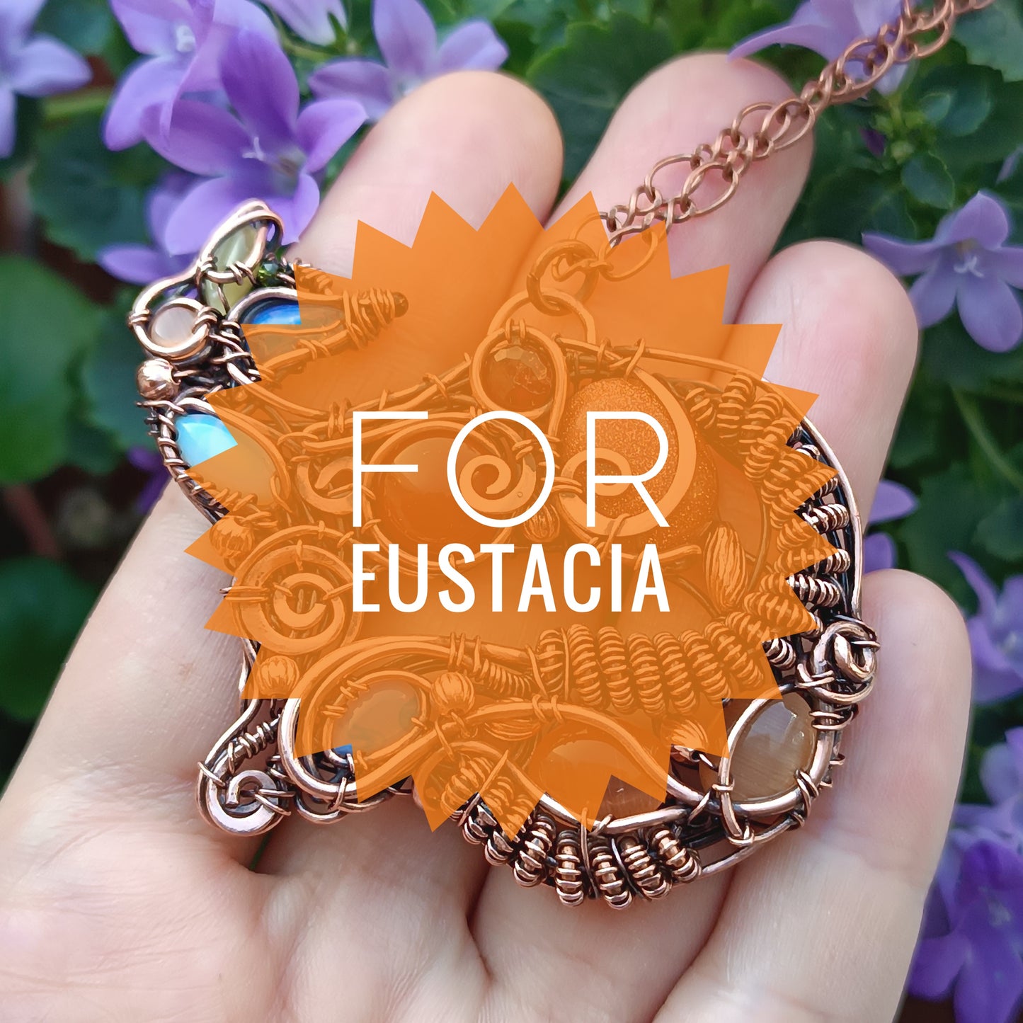 For Eustacia. Foxy necklace.