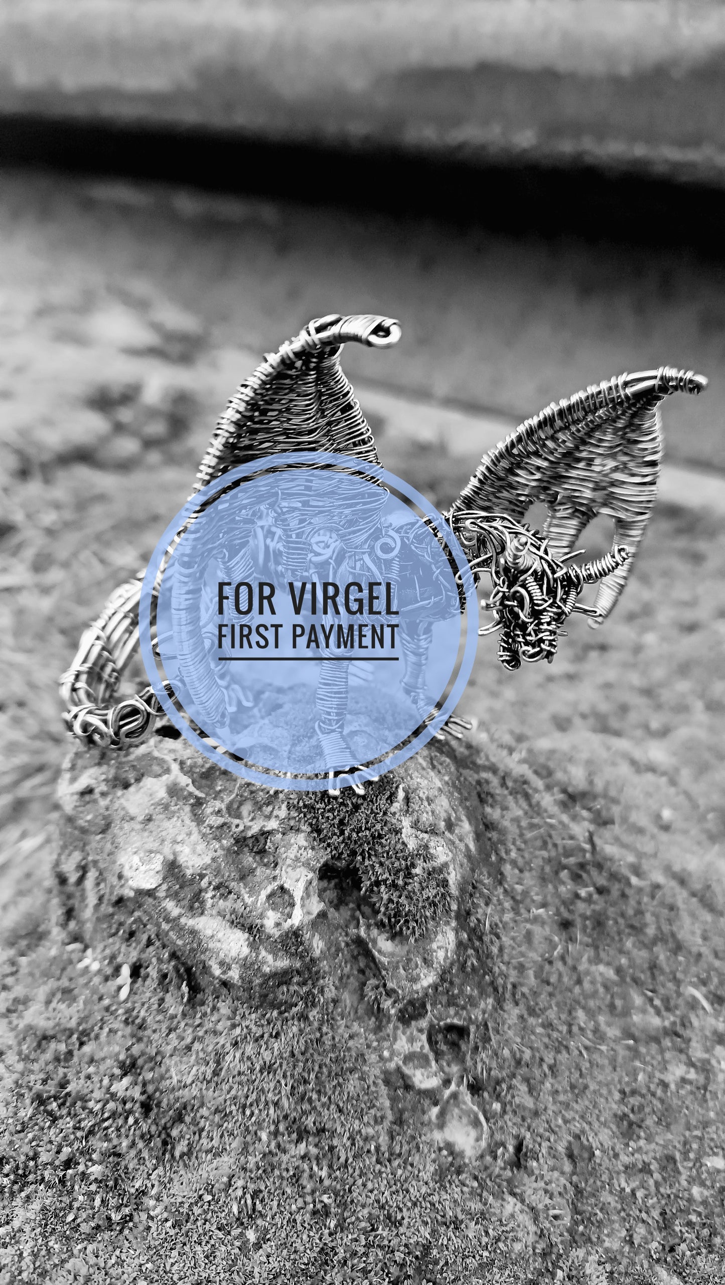 For Virgel. First payment for the custom dragon figurine.