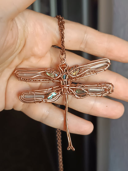 Delicate dragonfly necklace