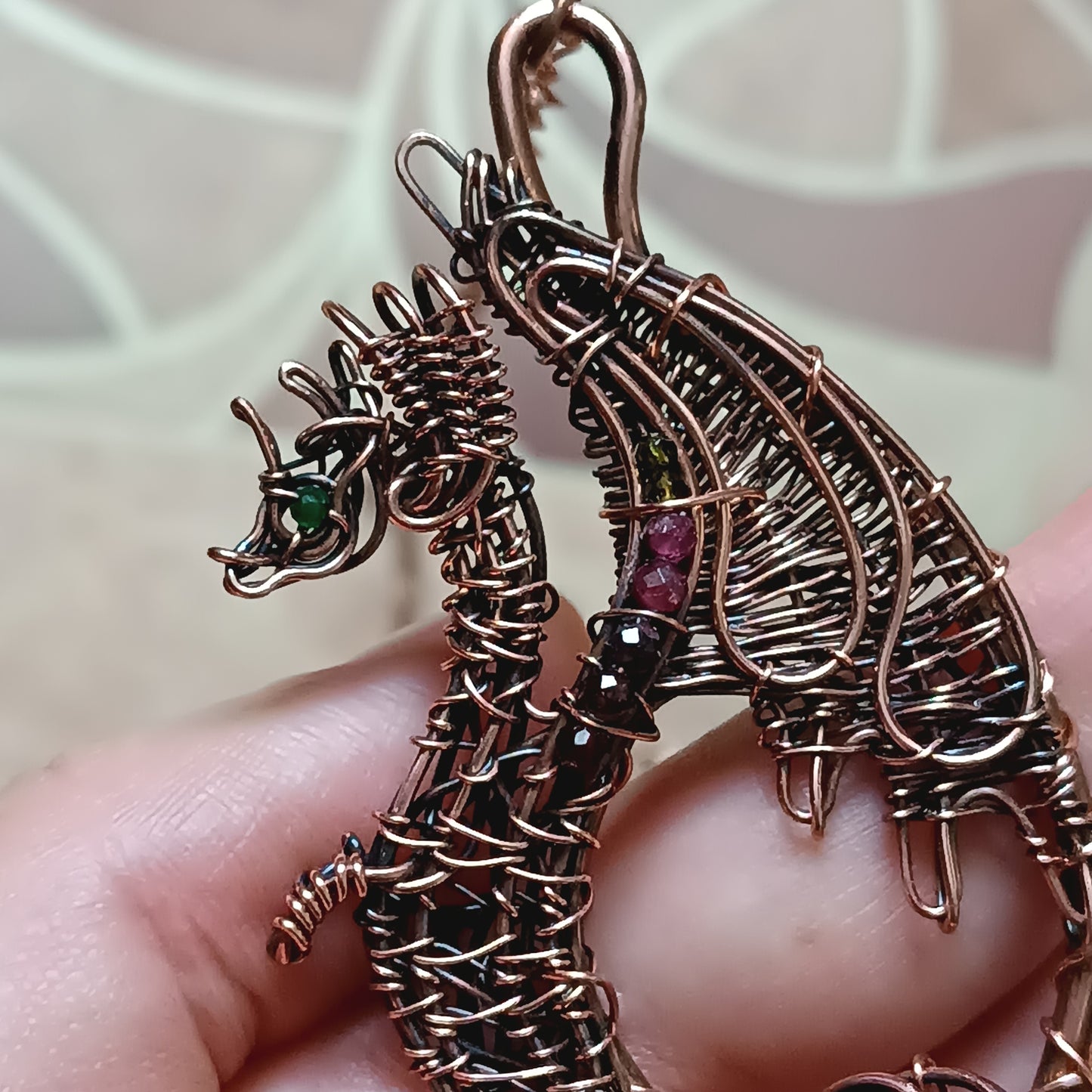 For Diane! Embraced dragon heart necklace