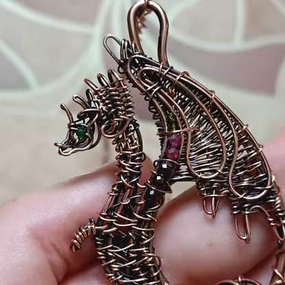 For Diane! Embraced dragon heart necklace