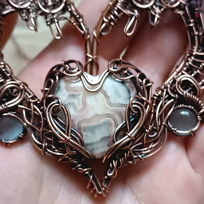 For Diane! Embraced dragon heart necklace
