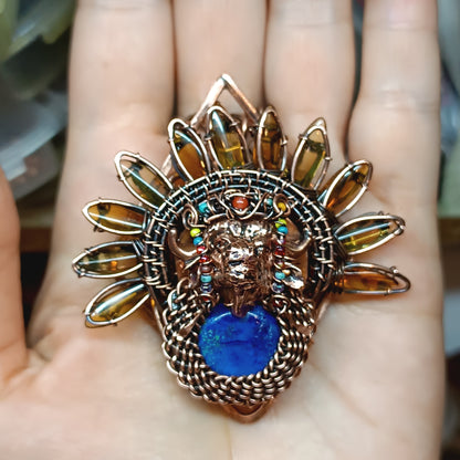 Buffalo necklace.