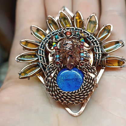 Buffalo necklace.