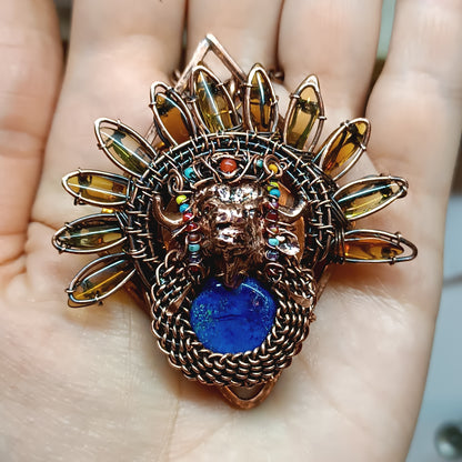 Buffalo necklace.