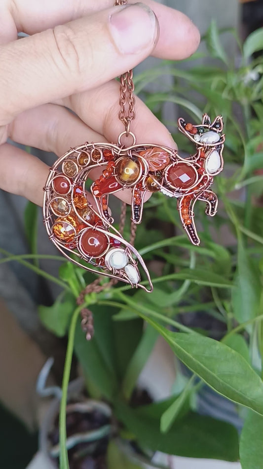 For Malcolm. Fox pendant