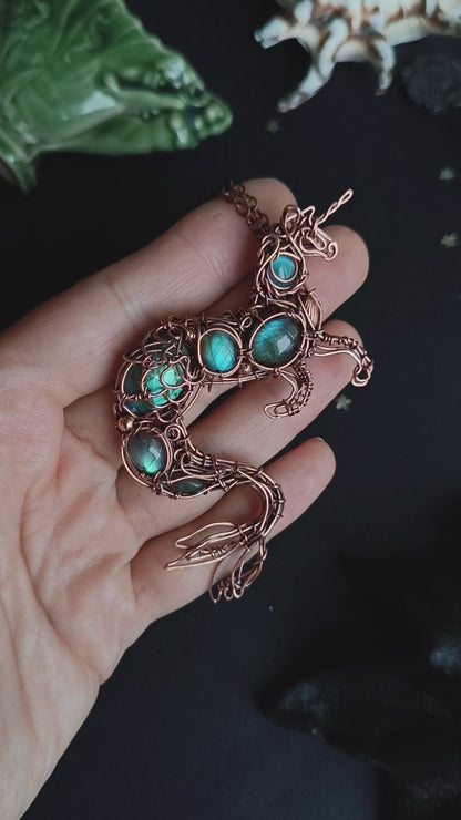 Water horse. Kelpie pendant.