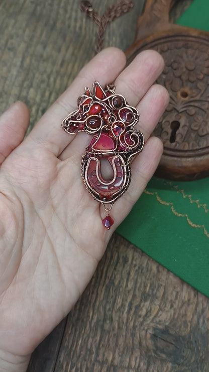 Lucky horse necklace