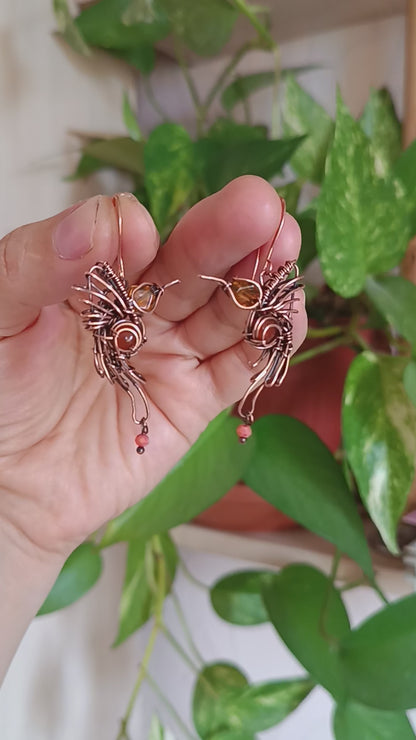 Hummingbird earrings