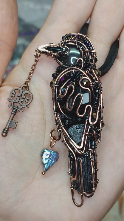 For Brandi. Raven necklace