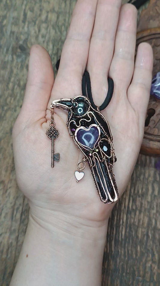 Amethyst heart Secret Keeper.