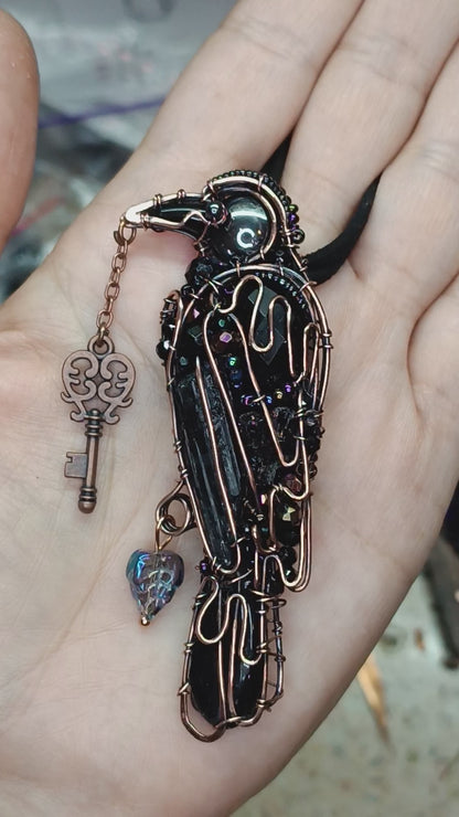 Raven neckace. Nevermore