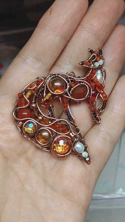 For Julia. Fox pendant.