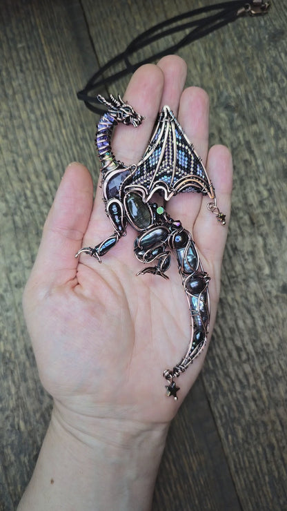Midnight whisper. Dragon necklace