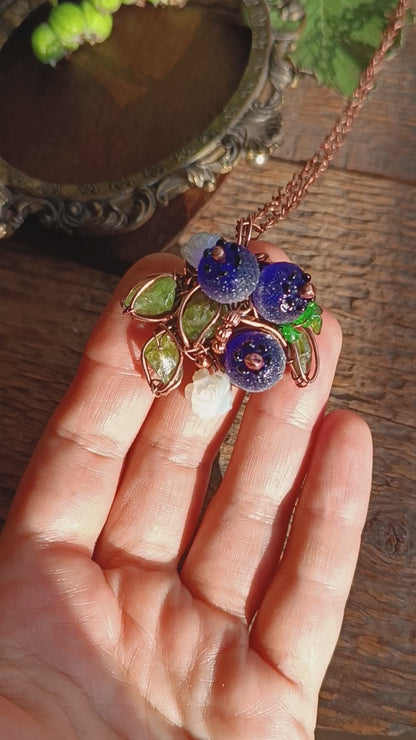 Blueberry necklace