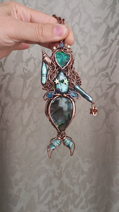 Blue Ocean Empress necklace