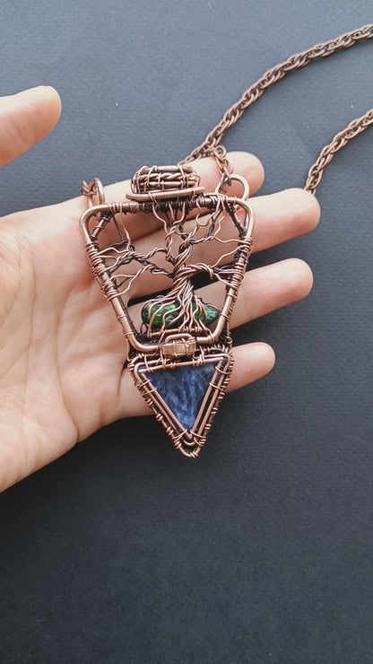 Amphora tree of life necklace