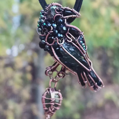 Raven necklace