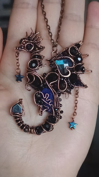 Midnight star. Dragon pendant