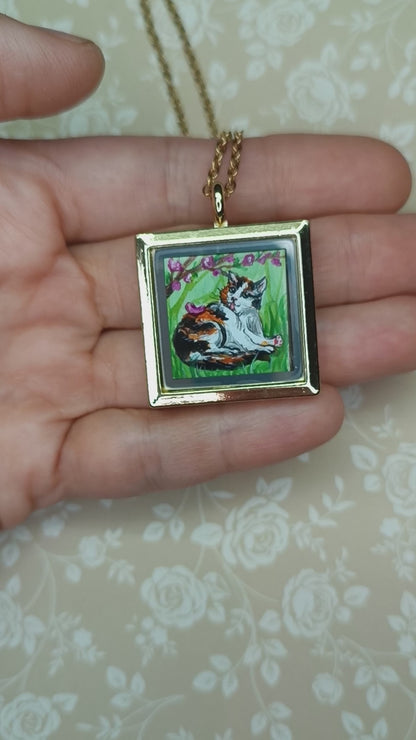 For Zoey. Custom painted pendant