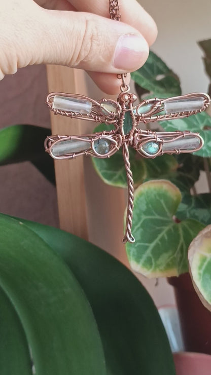 Delicate dragonfly necklace