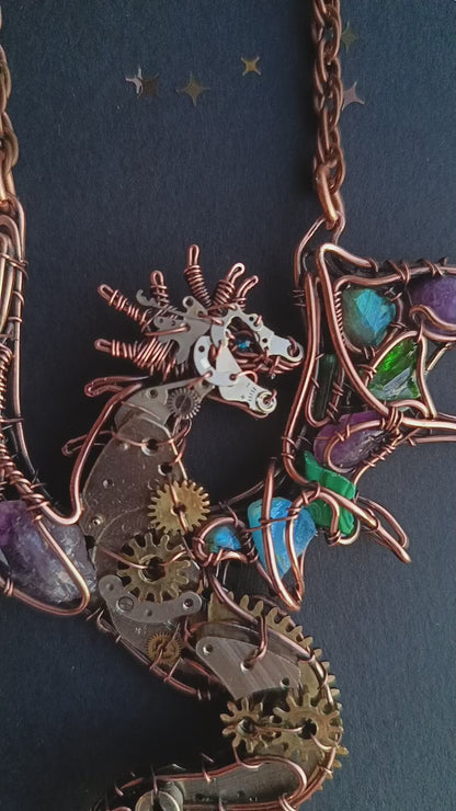 Dancing with the stars. Dragon necklace.