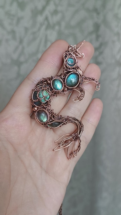 Water horse. Kelpie pendant.