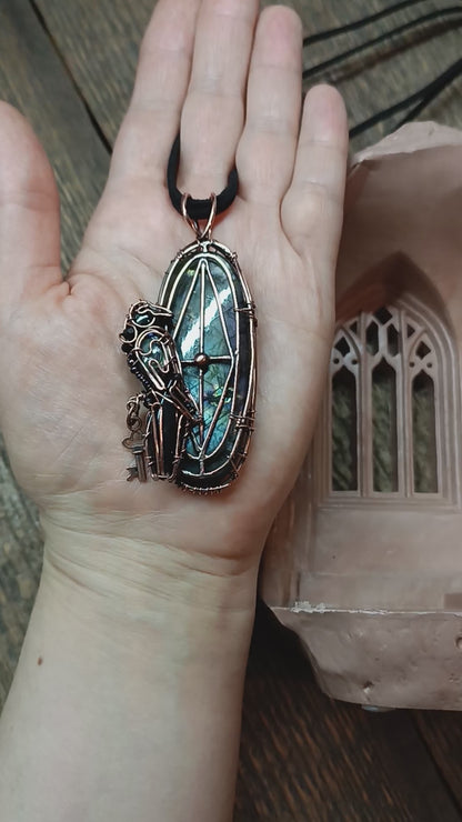 Mysterious window Secret keeper necklace