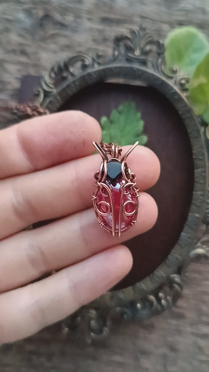Madame Ladybug pendant.