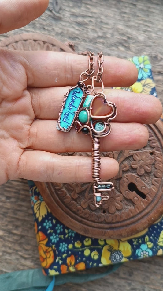 Key to Wonderland pendant